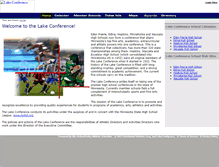 Tablet Screenshot of lakeconference.org